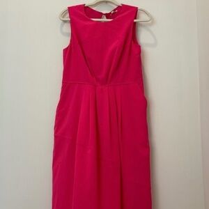 Shoshanna Midi Pink Dress Sz10  NWT has pockets!